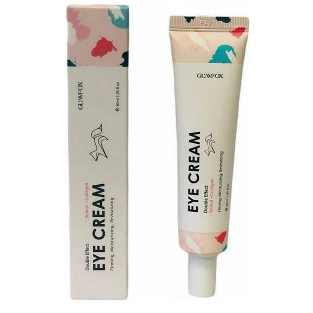 GlamFox Double Effect Eye Cream Retinol Collagen 30ml / 1oz